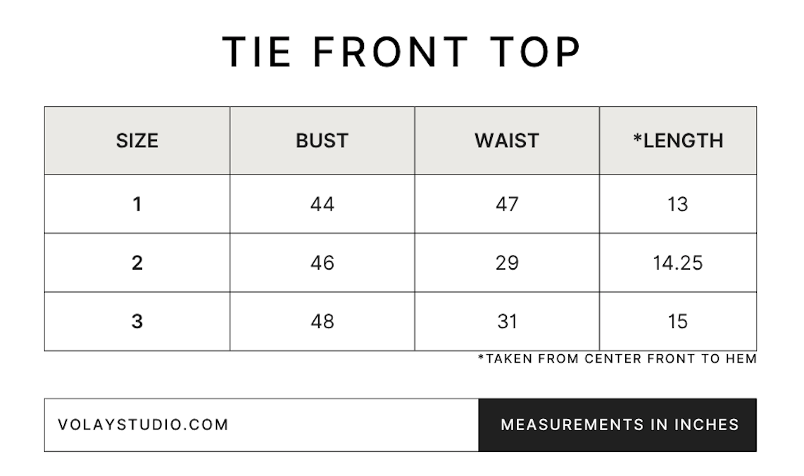 Tie Front Top