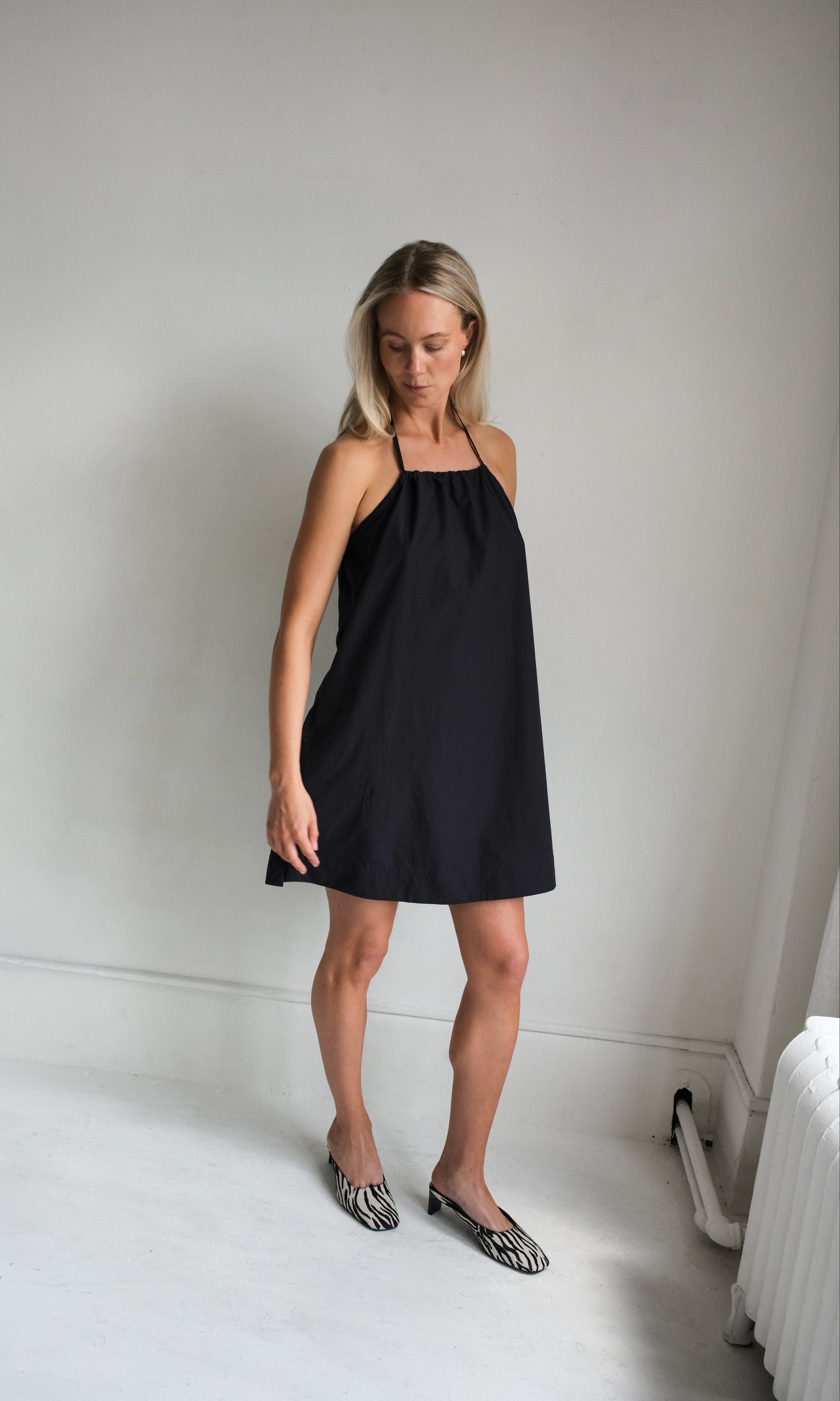 Tie Back Halter Dress