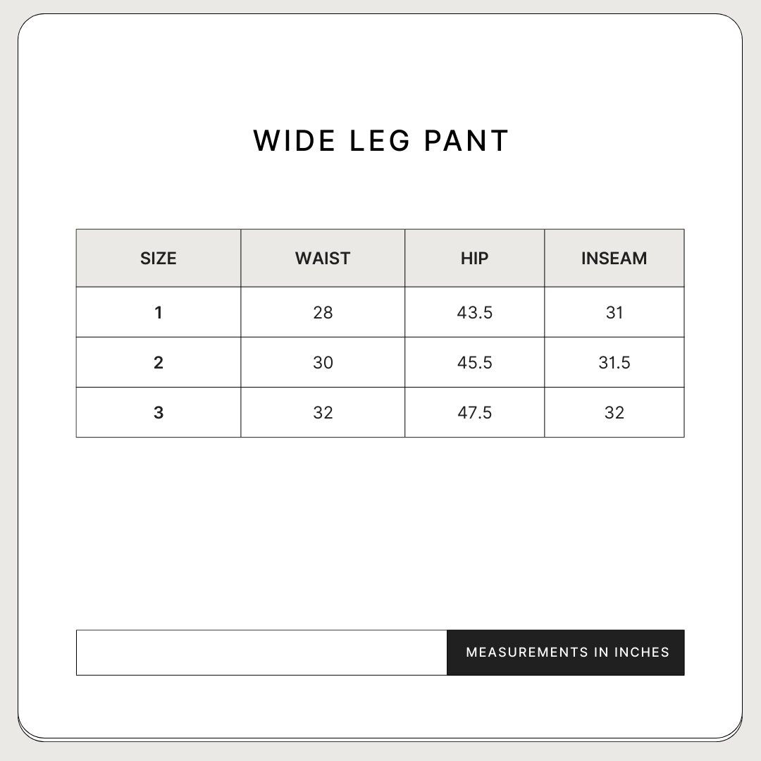 Wide Leg Pant